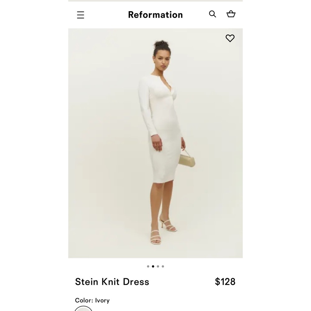 Reformation Stein dress bnwt